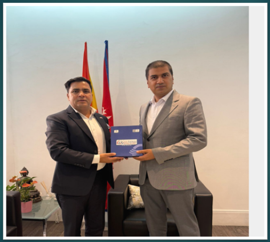 नेपाल स्पेन सम्बन्ध विस्तारमा छलफल, सीएनआईका प्रतिनिधि र राजदूत नेपालबीच भेटवार्ता